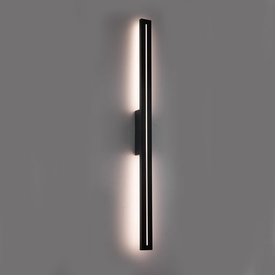 Edgar Outdoor LED Wall Light Medium CCT 26w in Black, White — Black