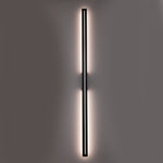 Edgar Outdoor LED Wall Light Large CCT 34w in Black, White — Black
