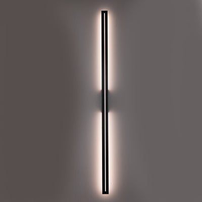 Edgar Outdoor LED Wall Light Large CCT 34w in Black, White — Black