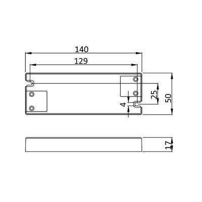 VDI18W 18w 24v IP20 LED Driver — White