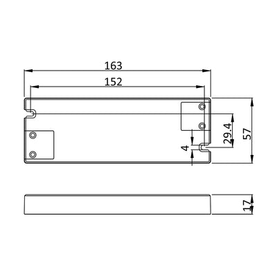 VDI36W 36w 24v IP20 LED Driver — White