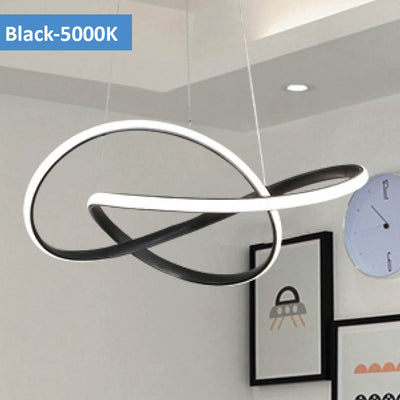Suko LED Pendant Light 50w 3000k/5000k in Black or White — 5000K
