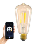 9w LED E27 ST64 Pear — Clear
