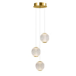 Langdon LED Pendant Light 3Lt 18w Gold, Black — Gold 3000K