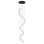 Langdon LED Pendant Light 15Lt 90w Gold, Black
