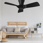 32' Kiwi DC Ceiling Fan — Black