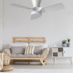 32' Kiwi DC Ceiling Fan White, Black With Light 5507062, 5507063 Vencha Lighting — White