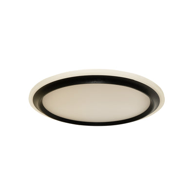 Duke LED Oyster Light CCT 32w White, Black — Black