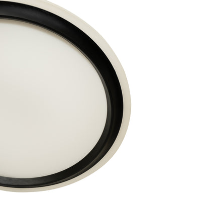 Duke LED Oyster Light CCT 32w White, Black — Black