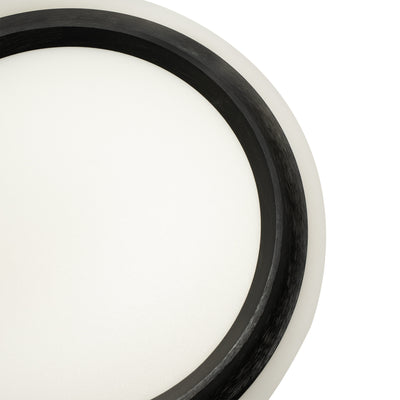 Duke LED Oyster Light CCT 50w White, Black — Black