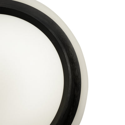 Duke LED Oyster Light CCT 60w White, Black — Black