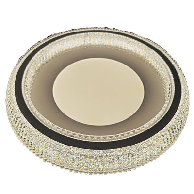 Trilliant Crystal LED Close To Ceiling Light CCT 28w White — White