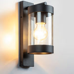 Frenchy Outdoor Wall Light in Black, White — Black
