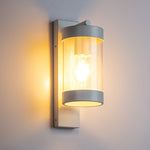 Frenchy Outdoor Wall Light in Black, White — White