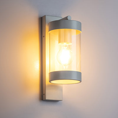 Frenchy Outdoor Wall Light in Black, White — White
