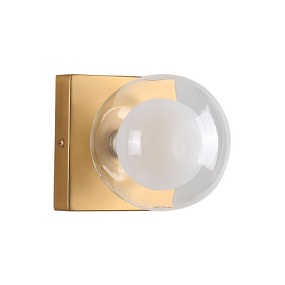 Hilton Hollywood Indoor Wall Light in Black or Gold — Gold
