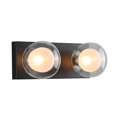 Hilton Hollywood Indoor Wall Light 2Lt in Black or Gold — Black
