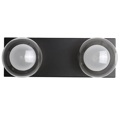 Hilton Hollywood Indoor Wall Light 2Lt in Black or Gold — Black
