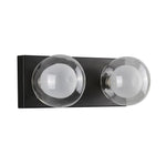 Hilton Hollywood Indoor Wall Light 2Lt in Black or Gold — Black