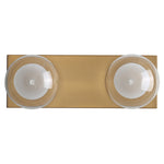 Hilton Hollywood Indoor Wall Light 2Lt in Black or Gold — Gold