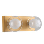 Hilton Hollywood Indoor Wall Light 2Lt in Black or Gold — Gold