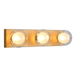 Hilton Hollywood Indoor Wall Light 3Lt in Black or Gold — Gold
