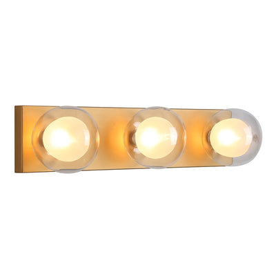 Hilton Hollywood Indoor Wall Light 3Lt in Black or Gold — Gold