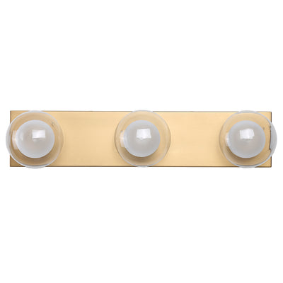 Hilton Hollywood Indoor Wall Light 3Lt in Black or Gold — Gold