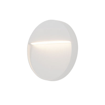 Architectural Round LED Step Light CCT 4w in Black or White 11cm Diameter — White