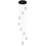 Langdon LED Pendant Light 8Lt 48w Gold, Black