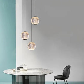 Langdon LED Pendant Light 3Lt 18w Gold, Black