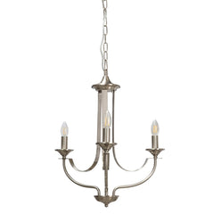 Fiorentino Chandeliers Hoodshire Chandelier 3Lt Lights-For-You HOODSHIRE-3L S/Chrome