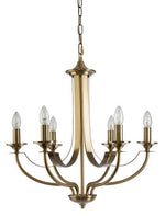Fiorentino Chandeliers Hoodshire Chandelier 8Lt Lights-For-You HOODSHIRE-8L Bronze