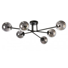 Fiorentino Indoor Pendants Arezzo Semi-Flush Mount Pendant Light Lights-For-You AREZZO-6L Black