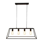 Fiorentino Indoor Pendants HAMPTON-5 Pendant light Lights-For-You HAMPTON-5L Black