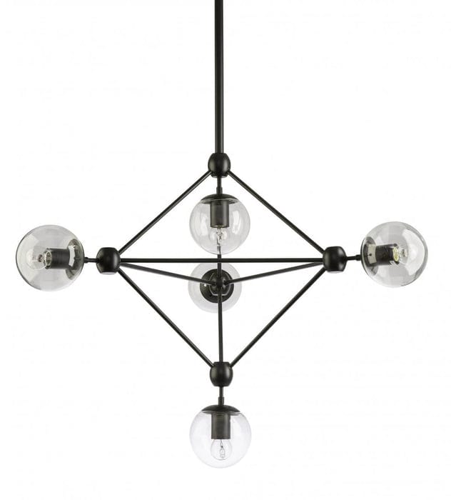 Fiorentino Indoor Pendants KLESH Small 5 Light Pendant light Lights-For-You KLESH-5L Black