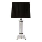 Fiorentino Table Lamps Kent Crystal Table Lamp 1Lt Lights-For-You KENT-T/L BLK