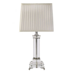 Fiorentino Table Lamps Kent Crystal Table Lamp 1Lt Lights-For-You KENT-T/L WHT