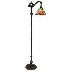 G & G Bros Group Floor Lamps Red Rose Tiffany Edwardian Floor Lamp 240V with beautiful design Lights-For-You FLI429RDC6