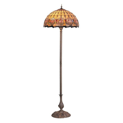 G & G Bros Group Floor Lamps Red Tulip Tiffany Floor Lamp 240V stunning design Lights-For-You FLI171RDC6