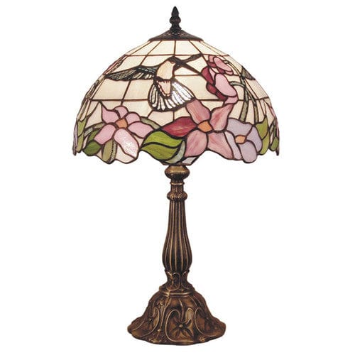 G & G Bros Group Table Lamps Hummingbird Leadlight Table Lamp TL-12579/305M Lights-For-You TL-12579/305M