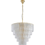 Alara Medium 60cm 9 Light 5 Tier Chandelier Satin Brass