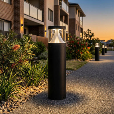 600mm LED Bollard Light 18w Large in Black Havit Commercial - HCP-262530