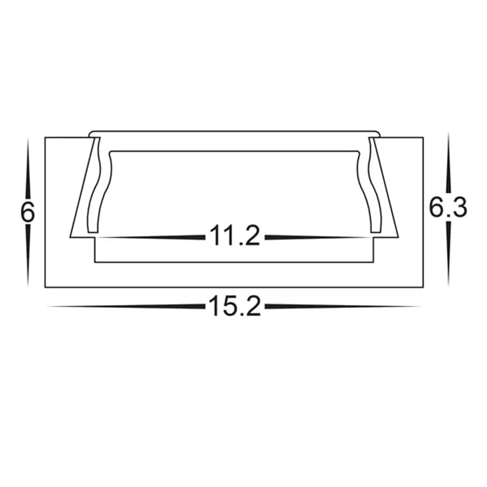 Havit Lighting Aluminium Profile Shallow Square Aluminium Profile Lights-For-You