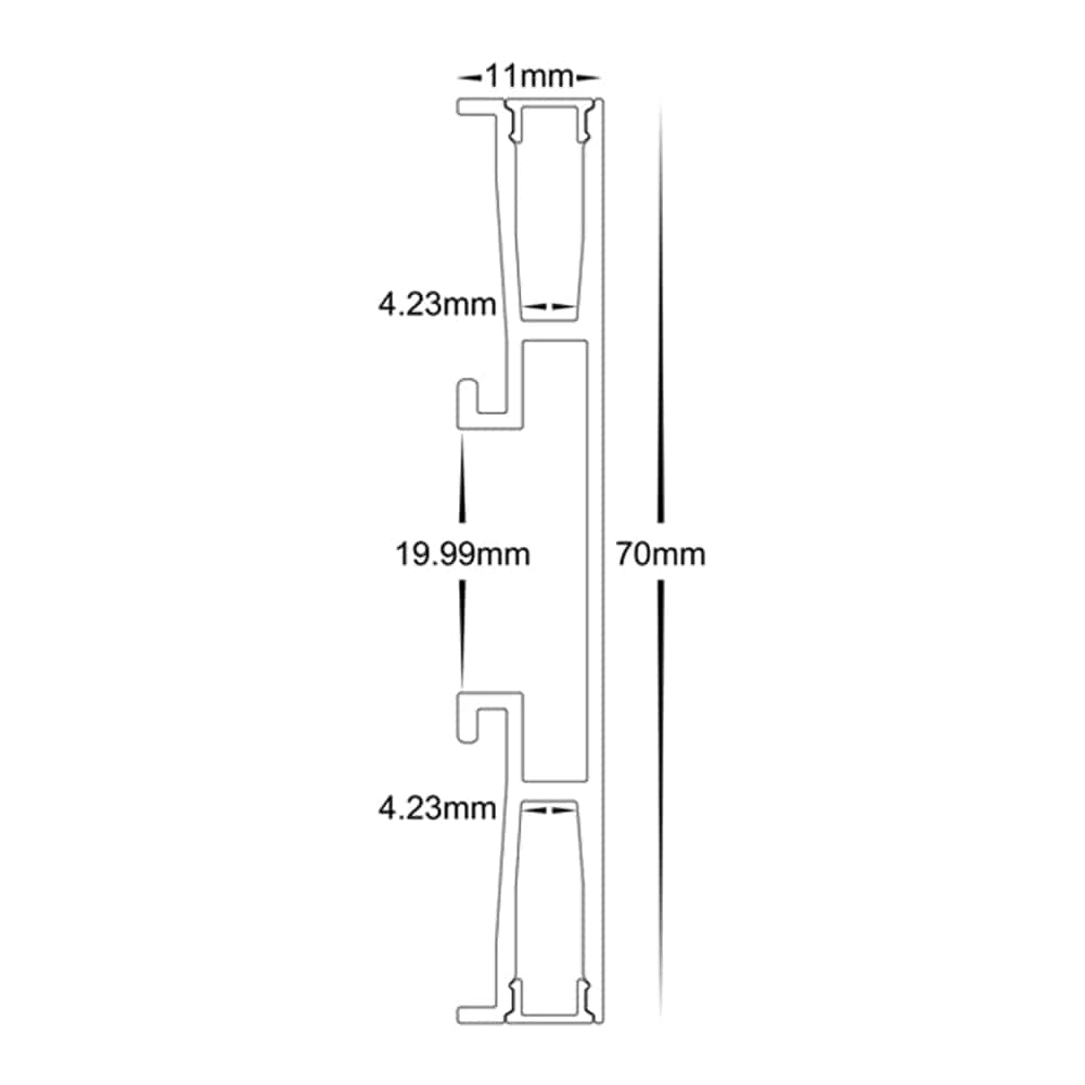 Havit Lighting Aluminium Profile Side Mounted Up & Down Aluminium LED Lights-For-You