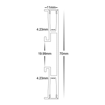 Havit Lighting Aluminium Profile Side Mounted Up & Down Aluminium LED Lights-For-You