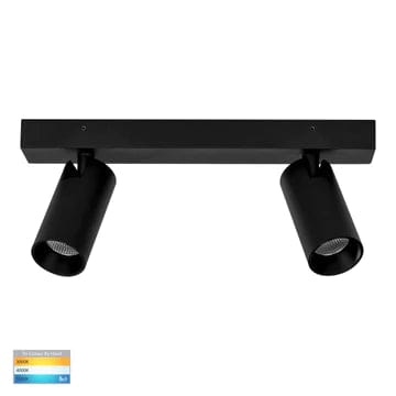 Havit Lighting Bar Lights Revo Black 2 Light TRI Colour LED Lights-For-You HV4002T-2-BLK 9350418025920