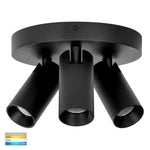 Havit Lighting Bar Lights Revo Black 3 Light TRI Colour Round Plate Lights-For-You HV4002T-3-BLK-RND 9350418025951