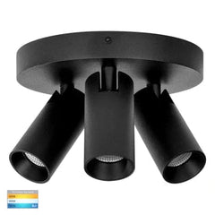 Havit Lighting Bar Lights Revo Black 3 Light TRI Colour Round Plate Lights-For-You HV4002T-3-BLK-RND 9350418025951