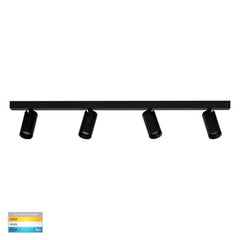 Havit Lighting Bar Lights Revo Black 4 Light TRI Colour Lights-For-You HV4002T-4-BLK 9350418025982